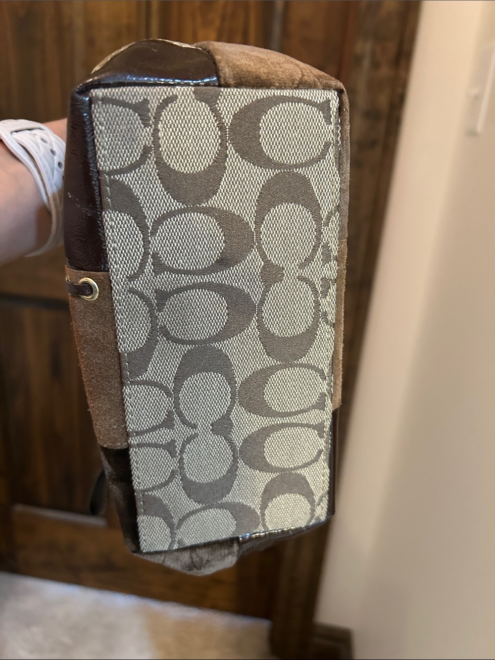 Coach Patchwork Metallic, Tan and Brown Wristlet Trio - Picture 7 of 16